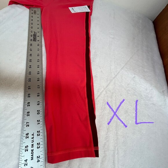 Athleta Elation High Rise Colorblock 7/8 Tight Leggings Red Yoga Pant XL New $99 - Picture 10 of 10